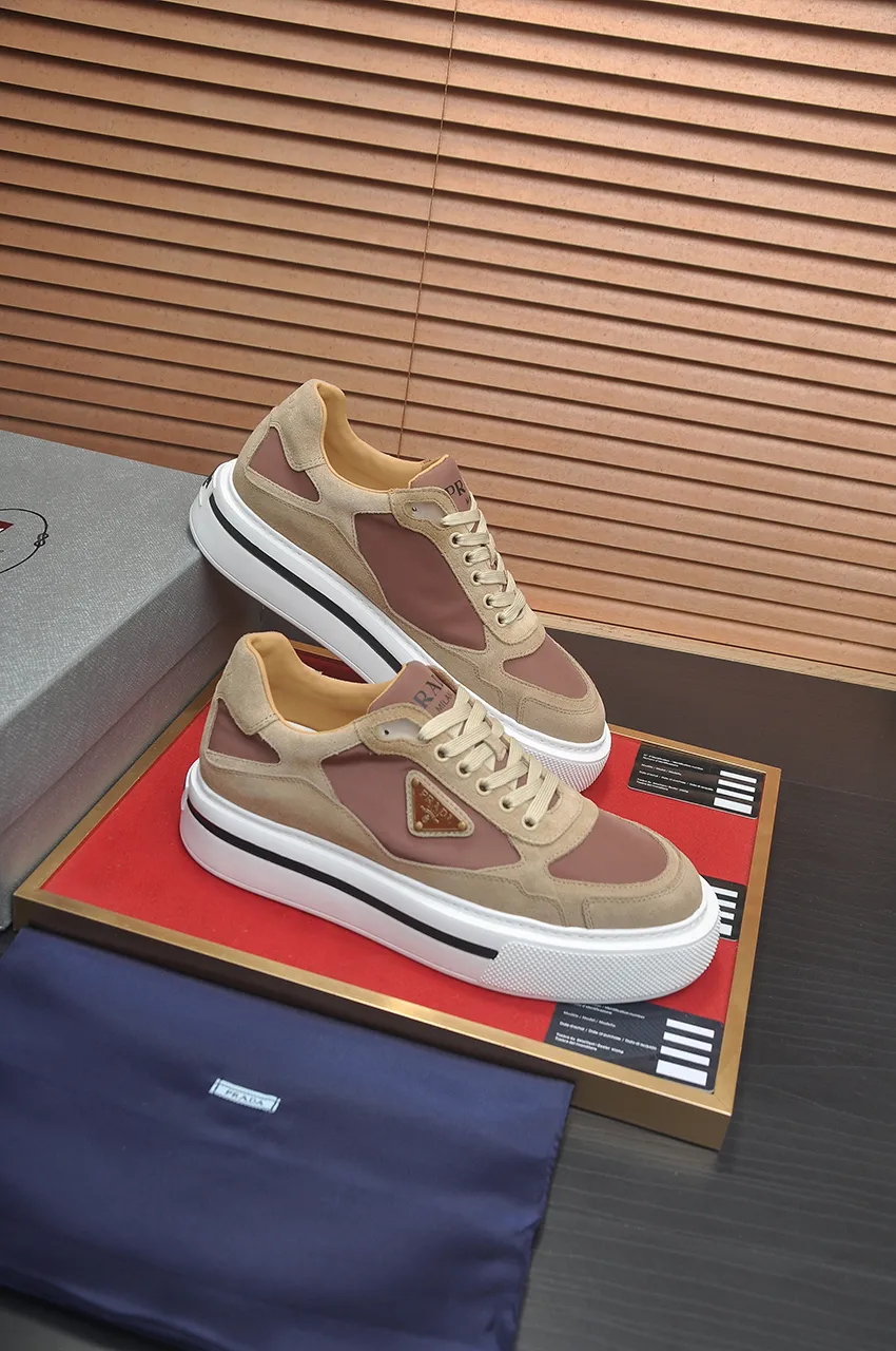 Men's shoes 💰580💶【PRADA】Top original, new season, high quality original goods, top imported calfskin with original imported glue, imported cowhide inside with original cowhide feet, original outsole! Quality guaranteed! Code 38-45 (45 customized)